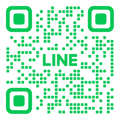 QRコード、LINE公式アカウントの登録用。